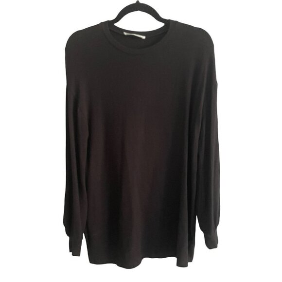REFORMATION JEANS WOMENS MINI OR TUNIC DRESS LONG SLEEVE CUFF BLACK SIZE XS - Picture 1 of 8